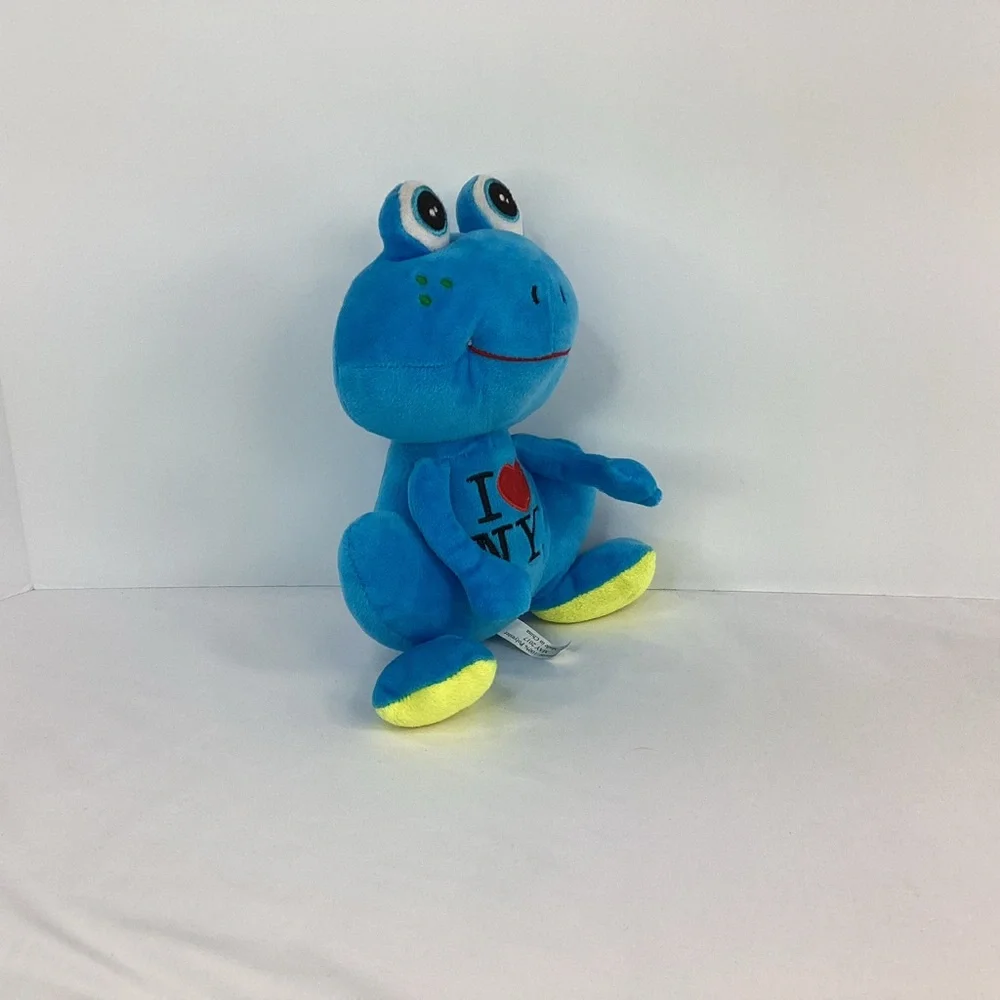 I ❤️ Love New York Blue Frog Plush New York State Department Of Economics Small - Picture 3 of 9